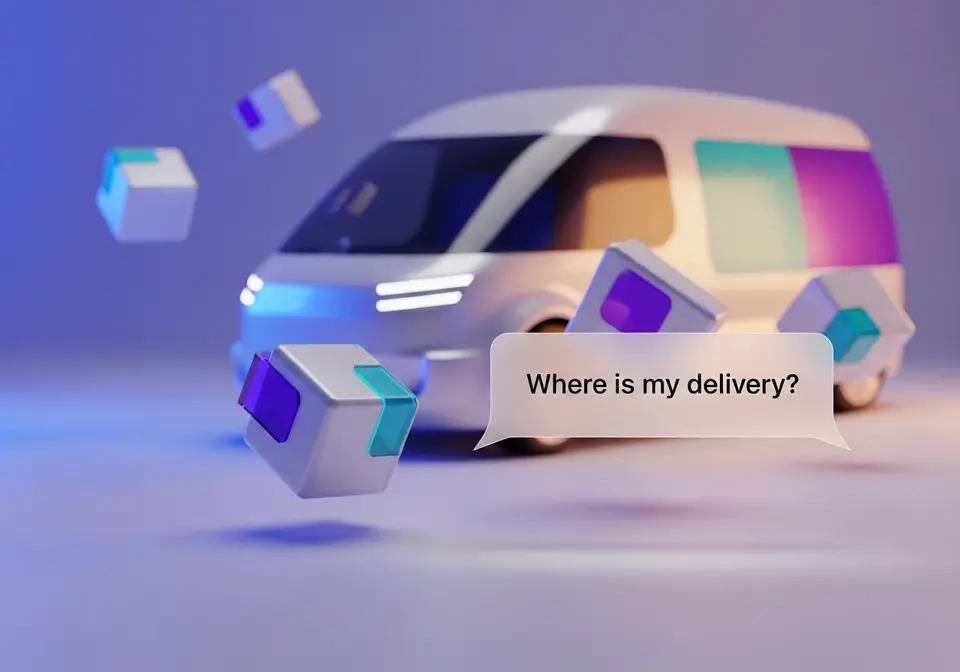 Torbie AI chat helping a logistics business