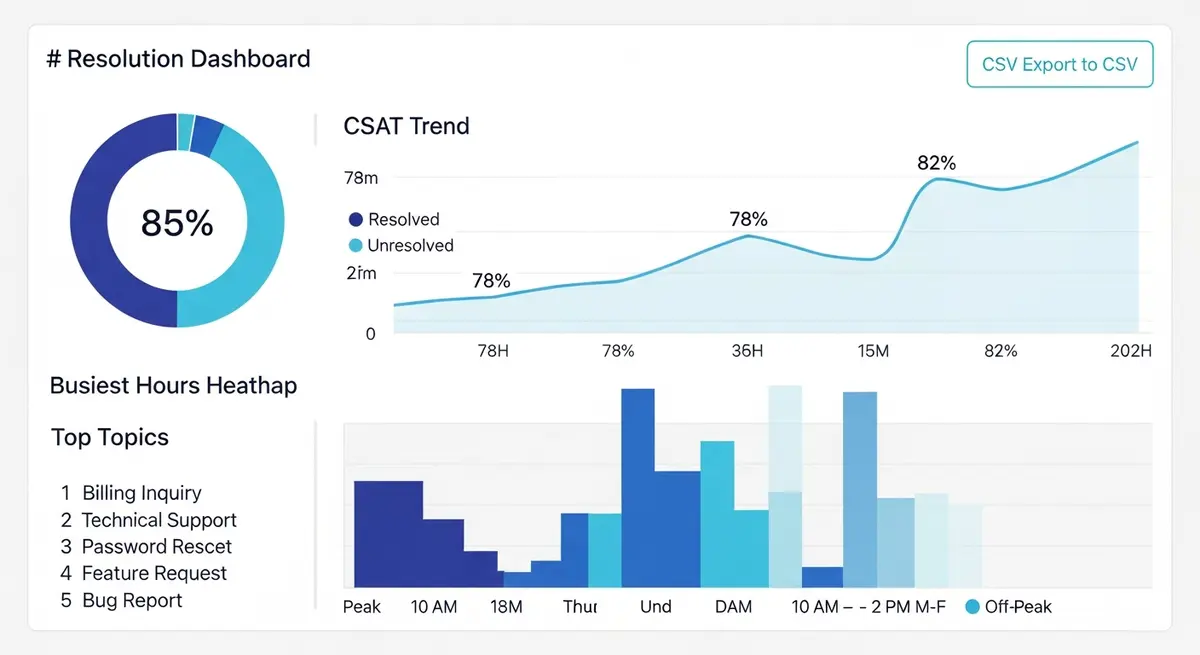 A light-theme analytics dashboard with charts